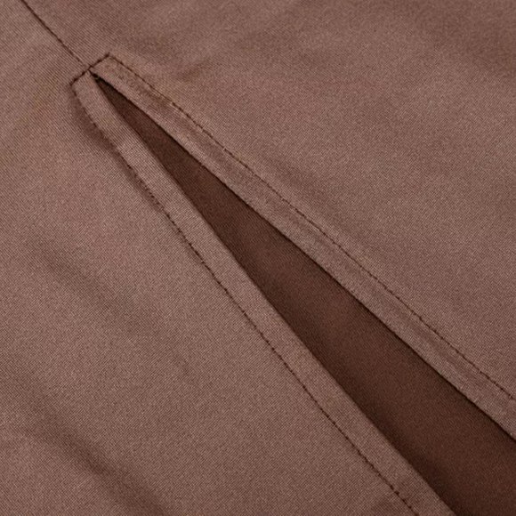 Brown faux Leather Spaghetti Strap Bodycon Midi Dress- 👗 #fashion #style #ootd - Picture 4 of 6